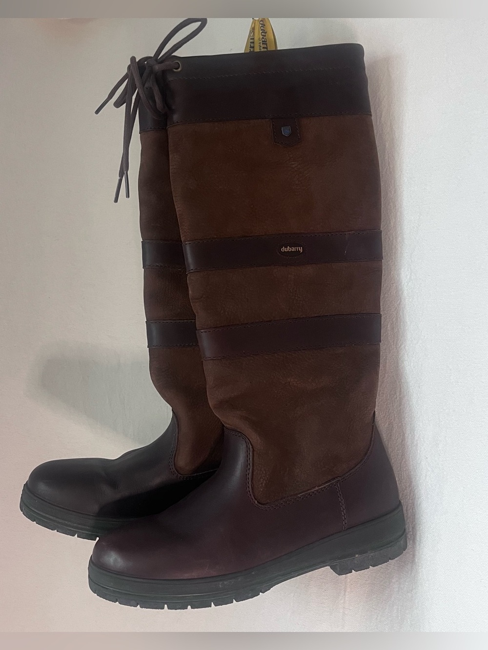 Dubarry of Ireland Galway Waterproof Leather Suede Country Boots Walnut EU 41